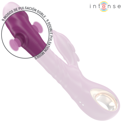 INTENSE - HALLE VIBRADOR MULTIFUNCIONAL COM LÍNGUA ESTIMULANTE DE GOLFINHOS ROXO - D-242076 - Dona Pimenta