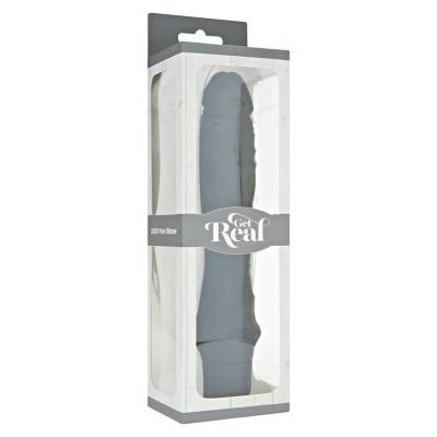 GET REAL - VIBRADOR PRETO GRANDE CLÁSSICO - D-234555 - Dona Pimenta