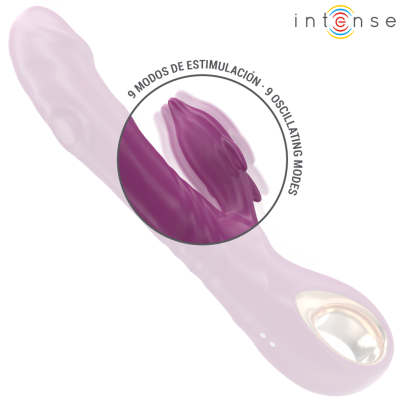 INTENSE - HALLE VIBRADOR MULTIFUNCIONAL COM LÍNGUA ESTIMULANTE DE GOLFINHOS ROXO - D-242076 - Dona Pimenta