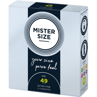 MISTER SIZE - PRESERVATIVO TAMANHO S 49 MM (3 UNIDADES) - D-242270 - Dona Pimenta