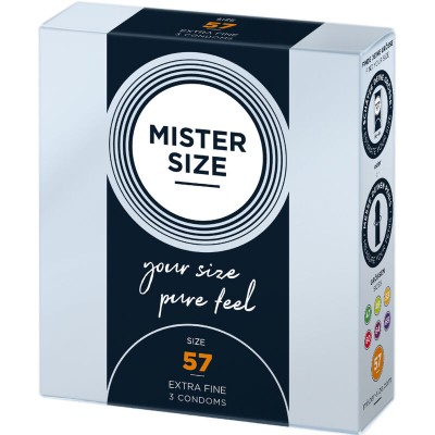 MISTER SIZE - PRESERVATIVO TAMANHO L 57 MM (3 UNIDADES) - D-242272 - Dona Pimenta