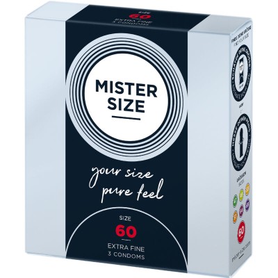 MISTER SIZE - PRESERVATIVO TAMANHO XL 60 MM (3 UNIDADES) - D-242273 - Dona Pimenta