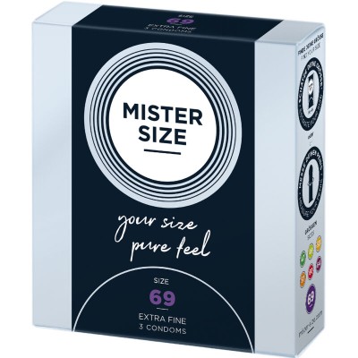 MISTER SIZE - PRESERVATIVOS TAMANHO XXXL 69 MM (3 UNIDADES) - D-242275 - Dona Pimenta