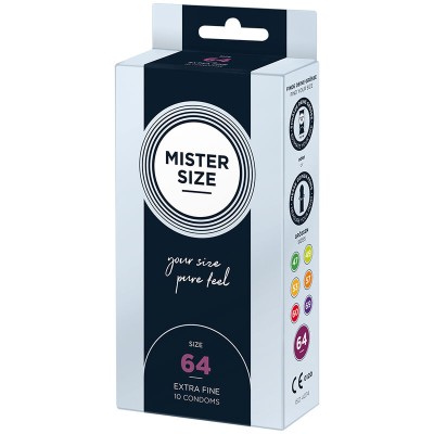 MISTER SIZE - PRESERVATIVOS TAMANHO XXL 64 MM (10 UNIDADES) - D-242281 - Dona Pimenta