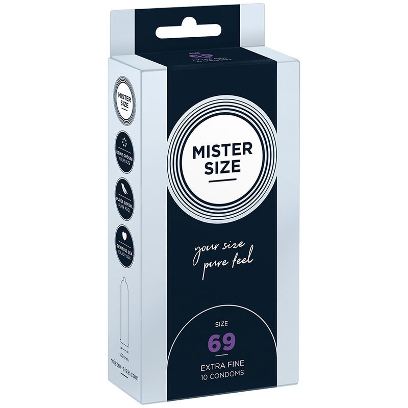 MISTER SIZE - PRESERVATIVOS TAMANHO XXXL 69 MM (10 UNIDADES) - D-242282 - Dona Pimenta