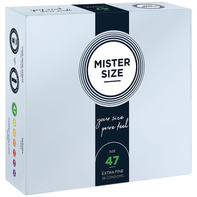 MISTER SIZE - PRESERVATIVOS TAMANHO XS 47 MM (36 UNIDADES) - D-242283 - Dona Pimenta