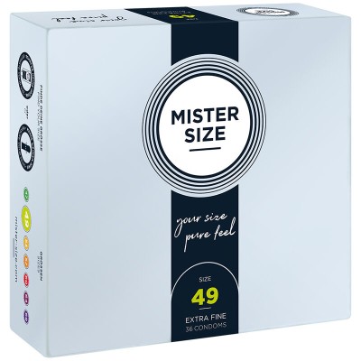 MISTER SIZE - PRESERVATIVO TAMANHO S 49 MM (36 UNIDADES) - D-242284 - Dona Pimenta