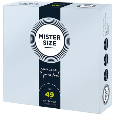 MISTER SIZE - PRESERVATIVO TAMANHO S 49 MM (36 UNIDADES) - D-242284 - Dona Pimenta