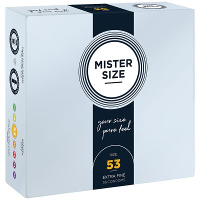 MISTER SIZE - PRESERVATIVO TAMANHO M 53 MM (36 UNIDADES) - D-242285 - Dona Pimenta