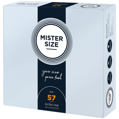 MISTER SIZE - PRESERVATIVO TAMANHO L 57 MM (36 UNIDADES) - D-242286 - Dona Pimenta