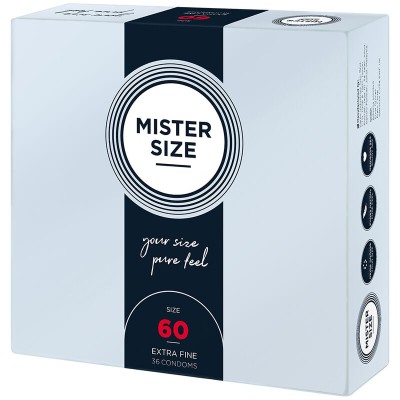 MISTER SIZE - PRESERVATIVO TAMANHO XL 60 MM (36 UNIDADES) - D-242287 - Dona Pimenta