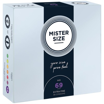 MISTER SIZE - PRESERVATIVOS TAMANHO XXXL 69 MM (36 UNIDADES) - D-242289 - Dona Pimenta