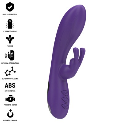 INTENSE - RANDALL RABBIT VIBRADOR 10 VIBRAÇÕES ROXO - D-242069 - Dona Pimenta