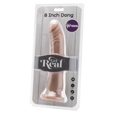 GET REAL - PELE VIBRANTE DONG 20,5 CM - D-234563 - Dona Pimenta