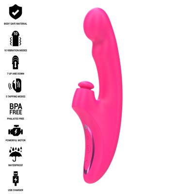 INTENSE - EMI VIBRADOR 13,5 CM MULTIFUNÇÃO 3 EM 1 10 VIBRAÇÕES ROSA - D-242075 - Dona Pimenta