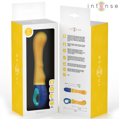 INTENSE - SHAGGY VIBRADOR G-SPOT AMARELO - D-241946 - Dona Pimenta