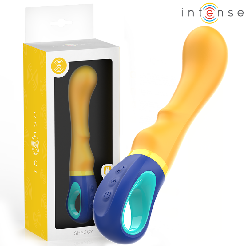 INTENSE - SHAGGY VIBRADOR G-SPOT AMARELO - D-241946 - Dona Pimenta