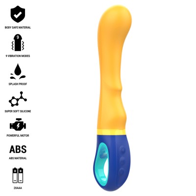 INTENSE - SHAGGY VIBRADOR G-SPOT AMARELO - D-241946 - Dona Pimenta