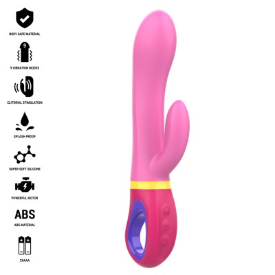 INTENSE - DAPHNE VIBRADOR RABBIT ROSA - D-241948 - Dona Pimenta