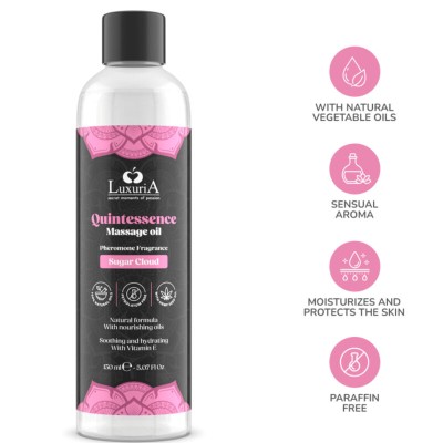 INTIMATELINE LUXURIA - ÓLEO DE MASSAGEM SUGAR CLOUD 150 ML - D-242265 - Dona Pimenta