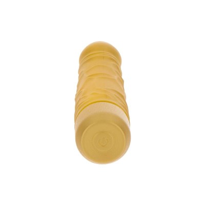 GET REAL - GOLD DICKER VIBRADOR ORIGINAL OURO - D-234594 - Dona Pimenta