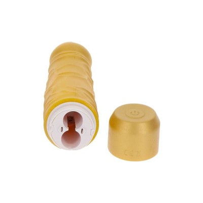 GET REAL - GOLD DICKER VIBRADOR ORIGINAL OURO - D-234594 - Dona Pimenta