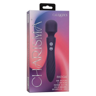 CALEXOTICS - CHARISMA MYSTIQUE MASSAGER DUAL MOTORS 12 FUNÇÕES 20,5 CM X 4,5 CM ROXO - D-241465 - Dona Pimenta