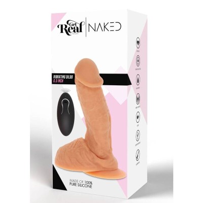 GET REAL - PELE VIBRANTE DE SILICONE DILDO - D-234607 - Dona Pimenta