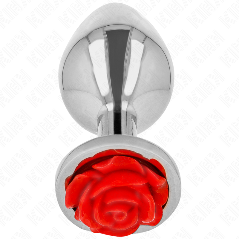 KINK - PLUG ANAL ROSA VERMELHO TAMANHO M - D-242595 - Dona Pimenta