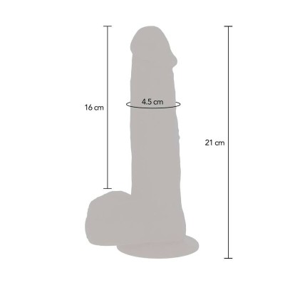 GET REAL - CONTAS ROTATIVAS VIBRANDO PELE DILDO - D-234608 - Dona Pimenta