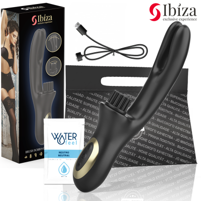 IBIZA - VIBRADOR DUPLO PINCHING PRETO - D-241936 - Dona Pimenta