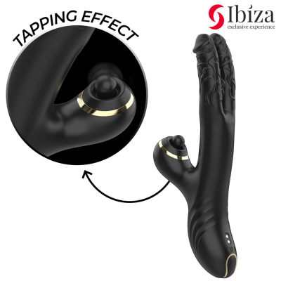 IBIZA - VIBRADOR DUPLO TWO DRAGONS PRETO - D-241938 - Dona Pimenta