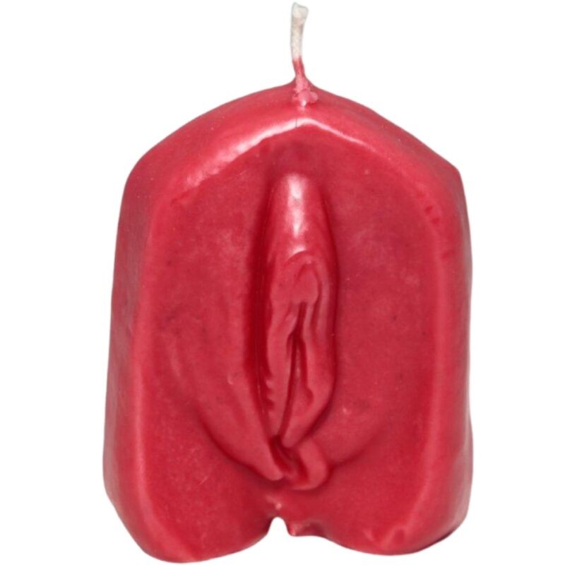 DIABLO PICANTE - VELA EM FORMA DE VAGINA VERMELHA - D-242385 - Dona Pimenta