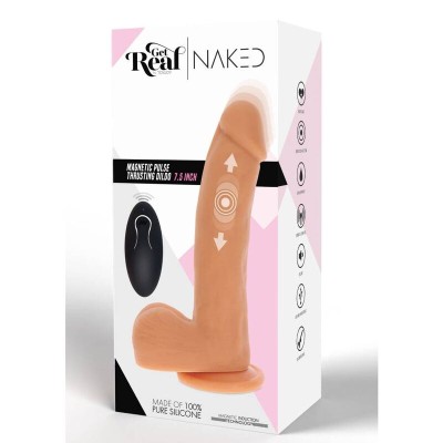 CAI NA REAL - PELE DE DILDO DE CONFIANÇA DE PULSO MAGNÉTICO - D-234610 - Dona Pimenta