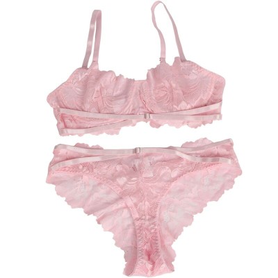 BRUMA SECRET - CAROLINE CONJUNTO SUTI E CALA COM ALAS DE RENDA ROSA M/L - D-238546 - Dona Pimenta