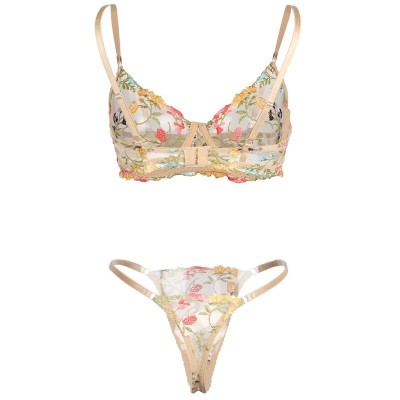 BRUMA SECRET - OLIVIA CONJUNTO SUTI E TANGA ESTAMPADO FLORAL M/L - D-238576 - Dona Pimenta