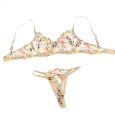 BRUMA SECRET - OLIVIA CONJUNTO SUTI E TANGA ESTAMPADO FLORAL M/L - D-238576 - Dona Pimenta