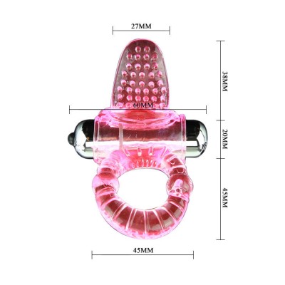 SWEET ABS 10 RITMOS RING ANILLO PENE VIBRADOR ROSA - D-194490 - Dona Pimenta