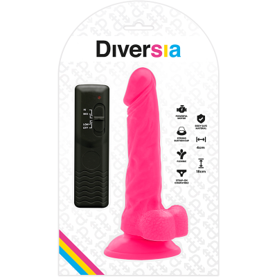 DIVERSIA - VIBRAO FLEXÍVEL DIVERSIA ROSA 18 CM -O- 4 CM - D-231121 - Dona Pimenta