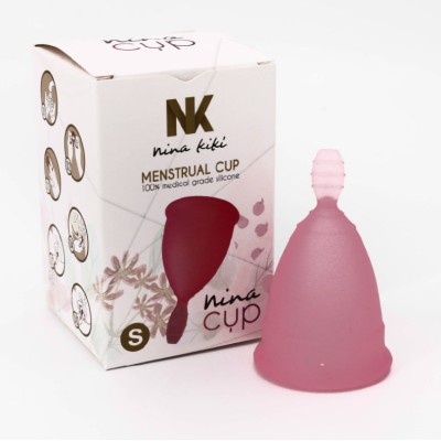 NINA KIKÍ - COPO MENSTRUAL ROSA TAMANHO S 6 + 1 GRTIS - D-212757 - Dona Pimenta