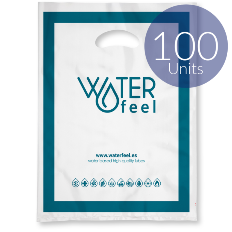 WATERFEEL - 100 SACOS PLÁSTICOS GRANDES 40 X 50 CM - D-219378 - Dona Pimenta