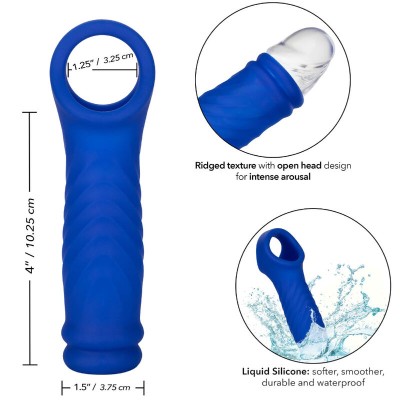 CALEXOTICS - ADMIRAL WAVE PENIS COVER LÍQUIDO SILICONE AZUL - D-238323 - Dona Pimenta