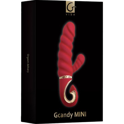 G-VIBE - VIBRADOR DE SILICONE VERMELHO GCANDY MINI - D-236153 - Dona Pimenta