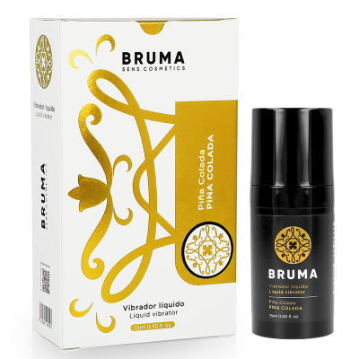 BRUMA - VIBRADOR LÍQUIDO ULTRA DESLIZANTE PINA COLADA 15 ML - D-241769 - Dona Pimenta