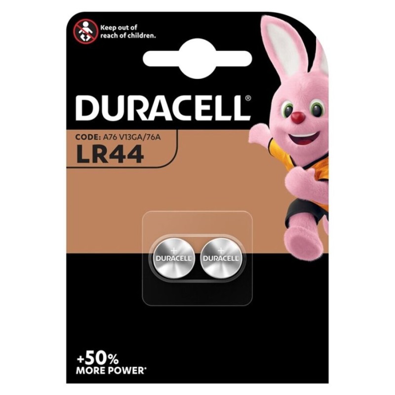 DURACELL - BATERIA LR44 1,5V 2 UNIDADES - D-219128 - Dona Pimenta