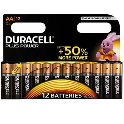 DURACELL - BATERIA PLUS POWER AA LR6 12UNIDADES - D-225365 - Dona Pimenta