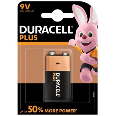 DURACELL - BATERIA PLUS POWER 9V LR61 1UNIDADE - D-225366 - Dona Pimenta