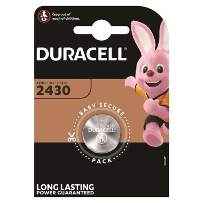 DURACELL - BATERIA BOTO LITIO CR2430 3V 1 UNIDADE - D-233550 - Dona Pimenta