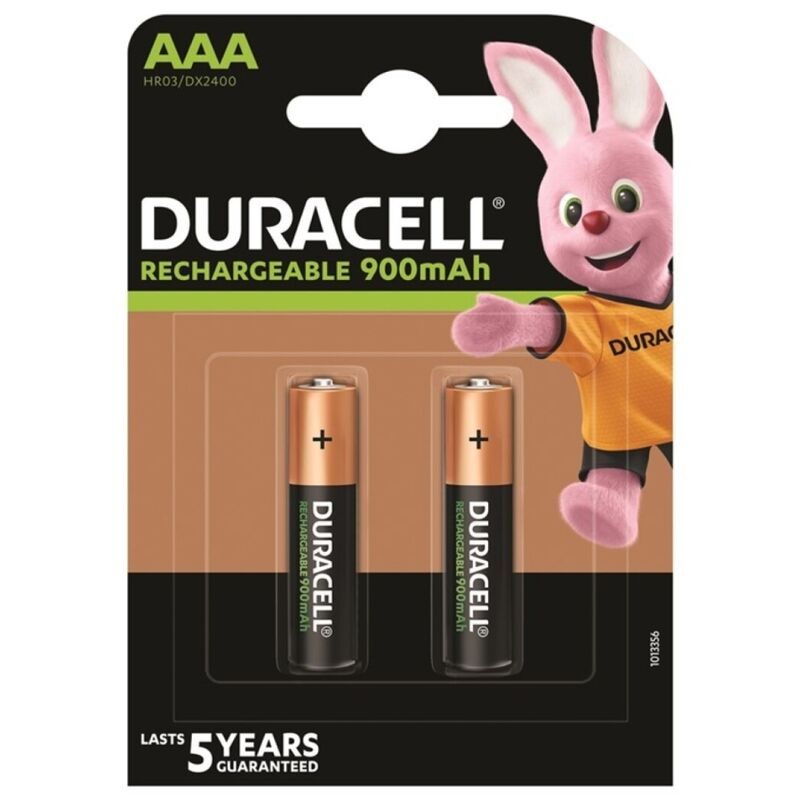 DURACELL - BATERIA RECARREGVEL HR03 AAA 900mAh 2 UNIDADE - D-230451 - Dona Pimenta