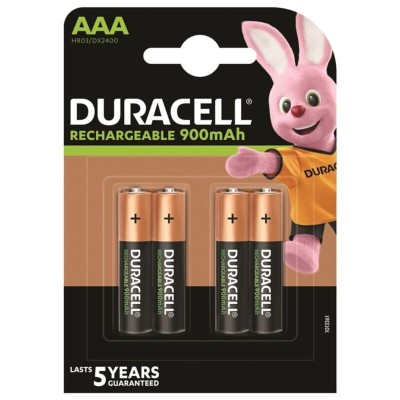 DURACELL - BATERIA RECARREGVEL HR03 AAA 900mAh 4 UNIDADE - D-230452 - Dona Pimenta